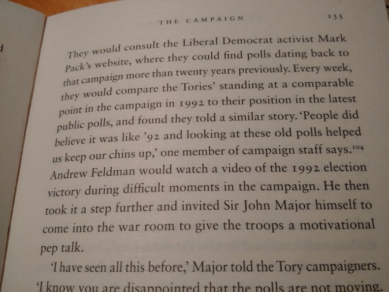 Extract from Why the Tories Won by Tim Ross