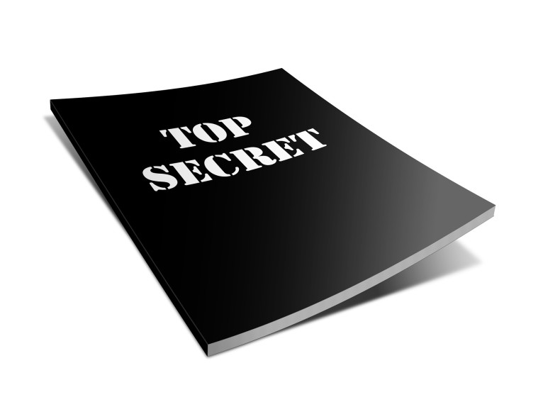 Top Secret booklet. CC0 Public Domain