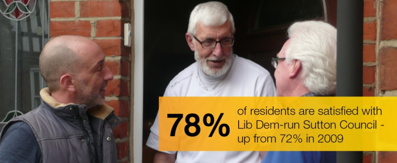 Sutton Council residents research - residents satisfied with Lib Dem run council
