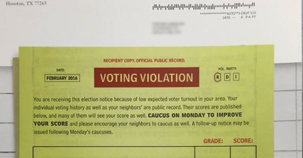 Ted Cruz controversial Iowa GOTV Voting Violation letter