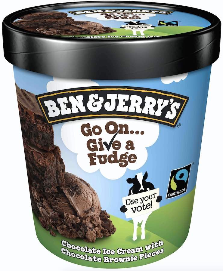Ben and Jerrys - Go On Give A Fudge GOTV ice cream