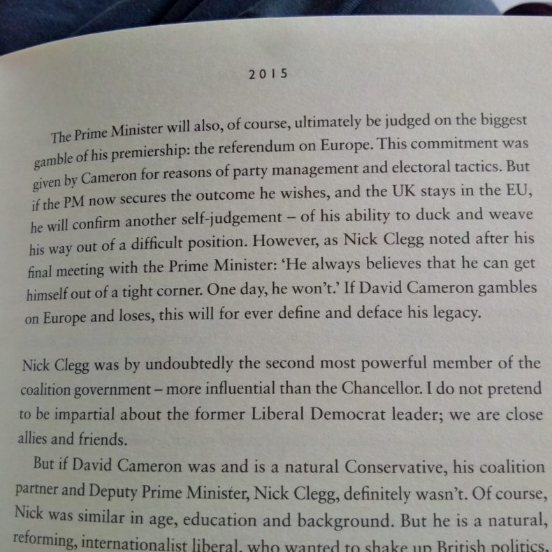 David Laws on David Cameron