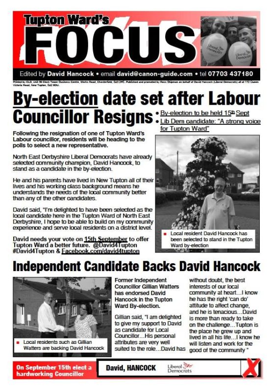 Dave Hancock - Lib Dem by-election leaflet p1
