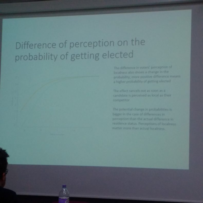Perception of locality increases chances of being elected - slide 2