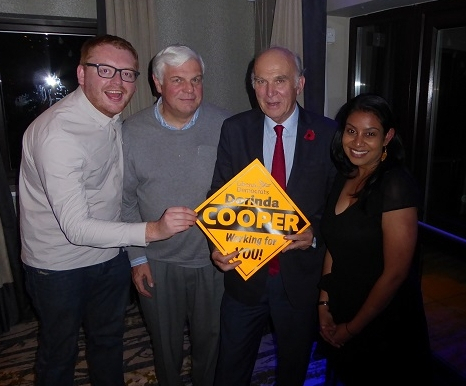 Dorinda Cooper and Vince Cable