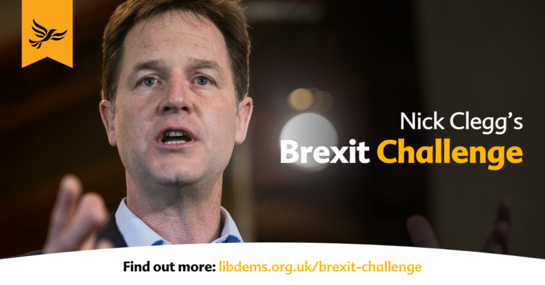 Nick Clegg's Brexit Challenge - banner image
