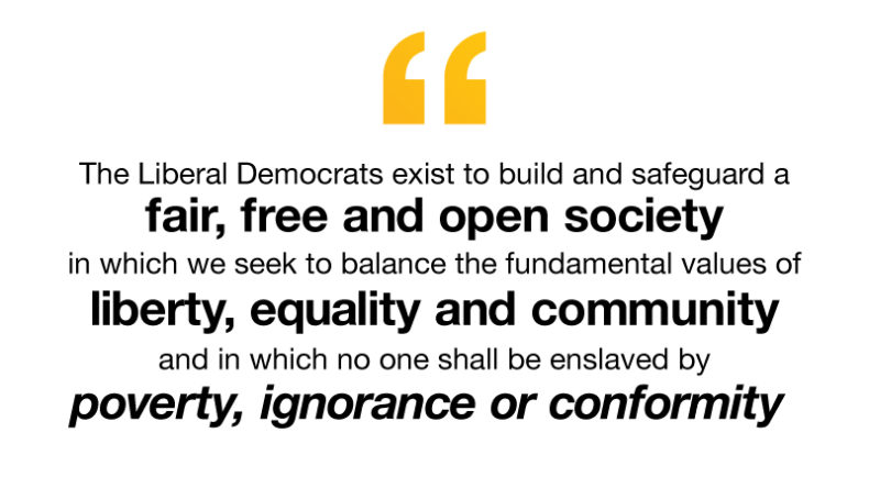 The preamble to the Liberal Democrat constitution