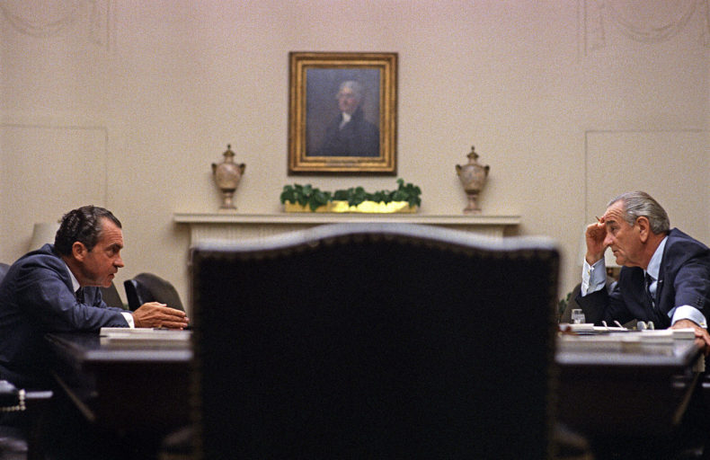 Lyndon Johnson and Richard Nixon