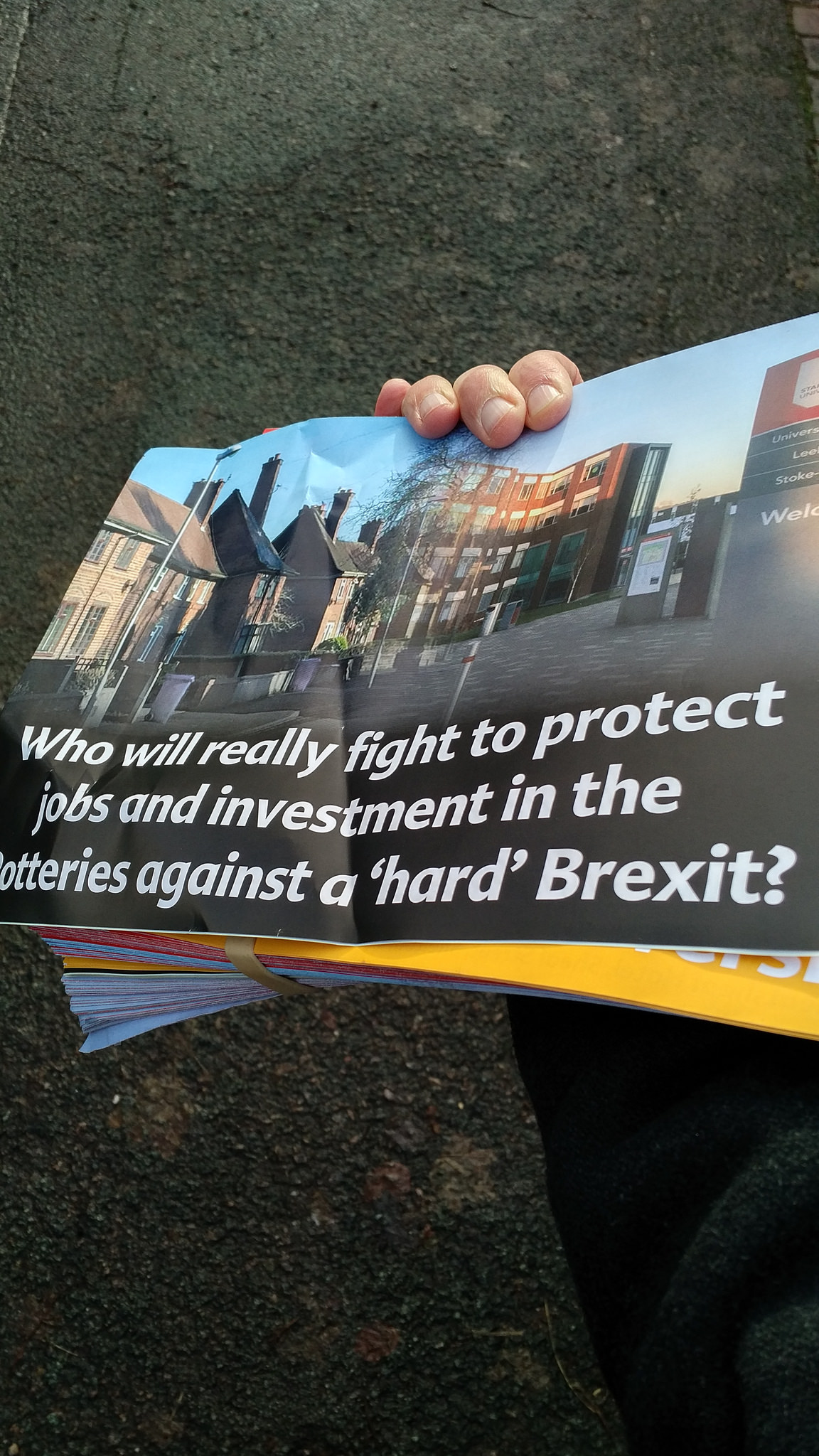 Stoke-on-Trent Central by-election Lib Dem campaign - Brexit leaflet