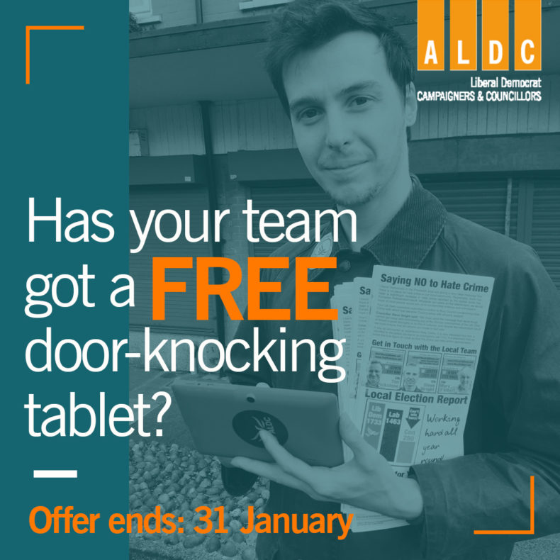 ALDC free tablet offer graphic