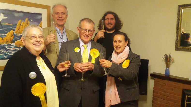Andrew Dutton and the Liberal Democrat team