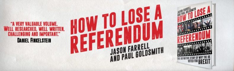 How to lose a referendum: book advert