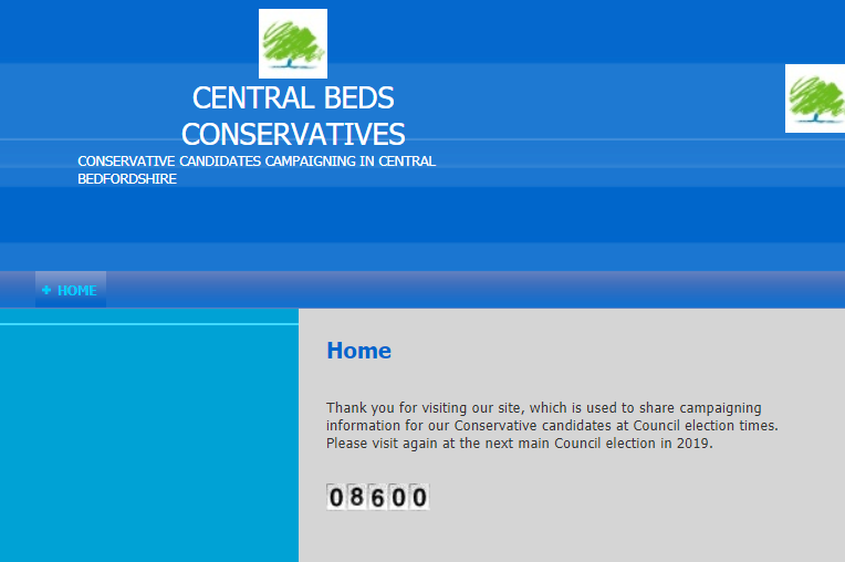 Central Bedfordshire Conservatives website homepage