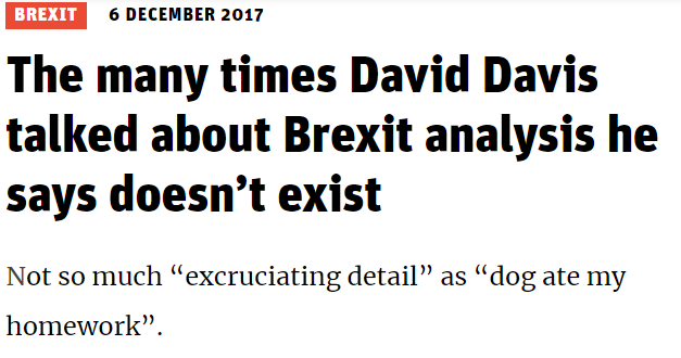 David Davis Brexit headline