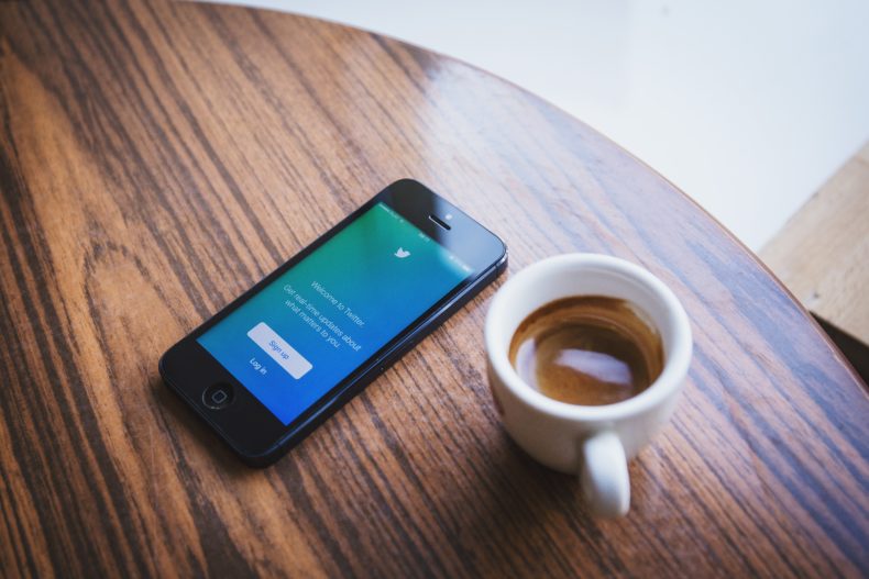 Twitter and coffee - CC0 Public Domain