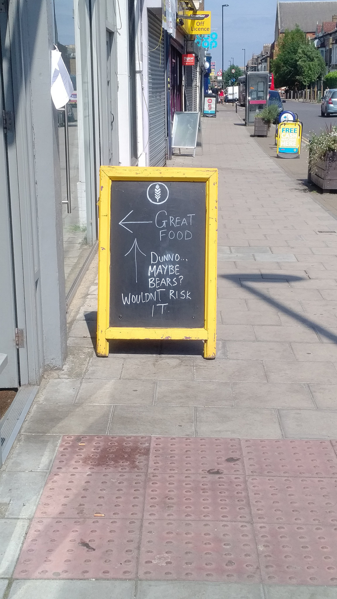 Lewisham East cafe sign