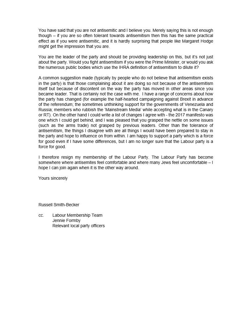 Russell Smith-Becker Labour Party resignation letter p3