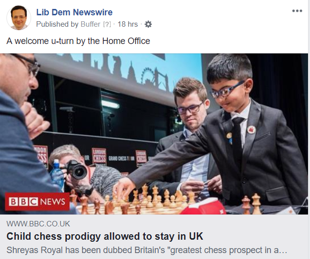 Home Office u-turn over child chess prodigy