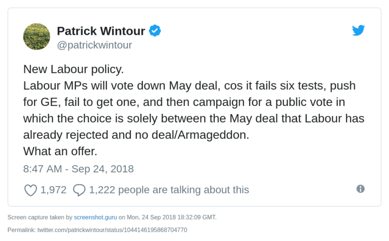 Patrick Wintour on Labour's Brexit policy