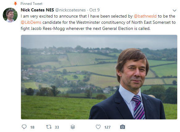 Nick Coates looking forward to fight Jacob Rees-Mogg