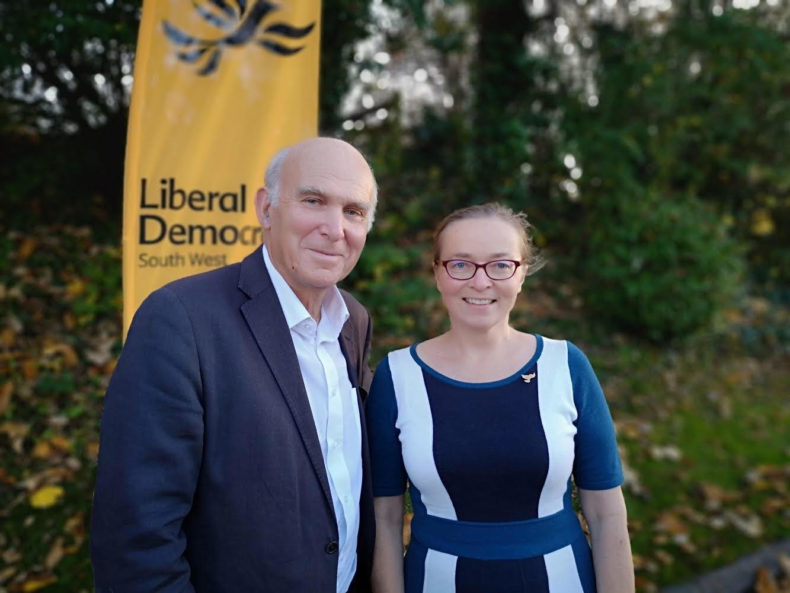 Eleanor Rylance and Vince Cable