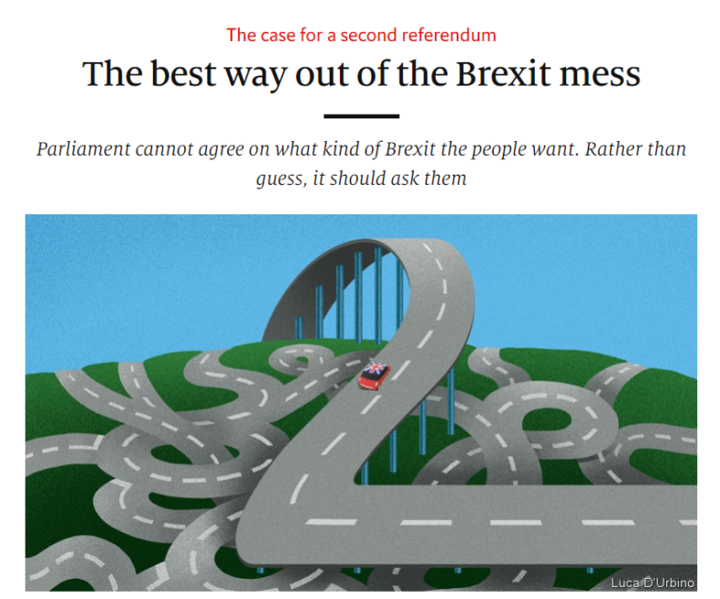 The Economist backs Peoples Vote referendum