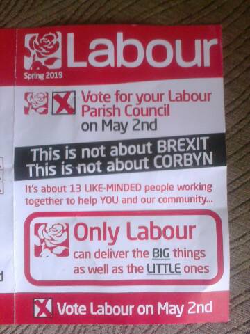 It is not about Jeremy Corbyn - Labour election leaflet