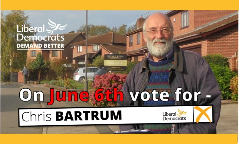 Chris Batrum - Liberal Democrat. Image from Hereford Liberal Democrats