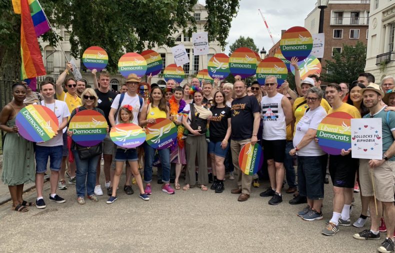 Liberal Democrats at London Pride 2019