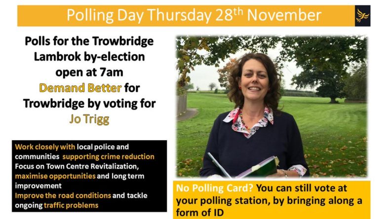 Jo Trigg Trowbridge Lambrok by-election leaflet