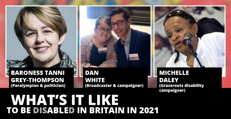 What's it Like to be Disabled in Britain graphic - all speakers